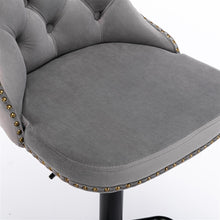 Load image into Gallery viewer, Bar Stools - Sophia Velvet Fabric Bar Stool (Set Of 2) Grey