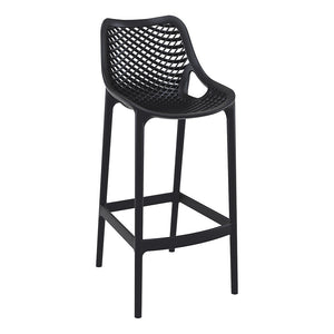 Outdoor Bar Table Sets - Chicago + Aero Outdoor Bar Set (5 Piece) Black