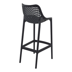 Outdoor Bar Table Sets - Chicago + Aero Outdoor Bar Set (5 Piece) Black