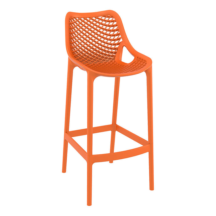 Bar Stools - Aero Outdoor Bar Stool Orange 75cm