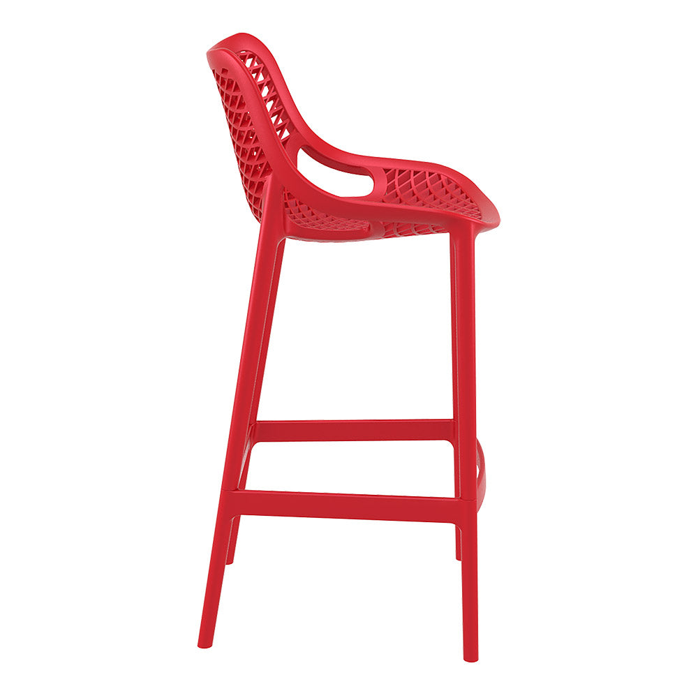 Bar Stools - Aero Outdoor Bar Stool Red 75cm