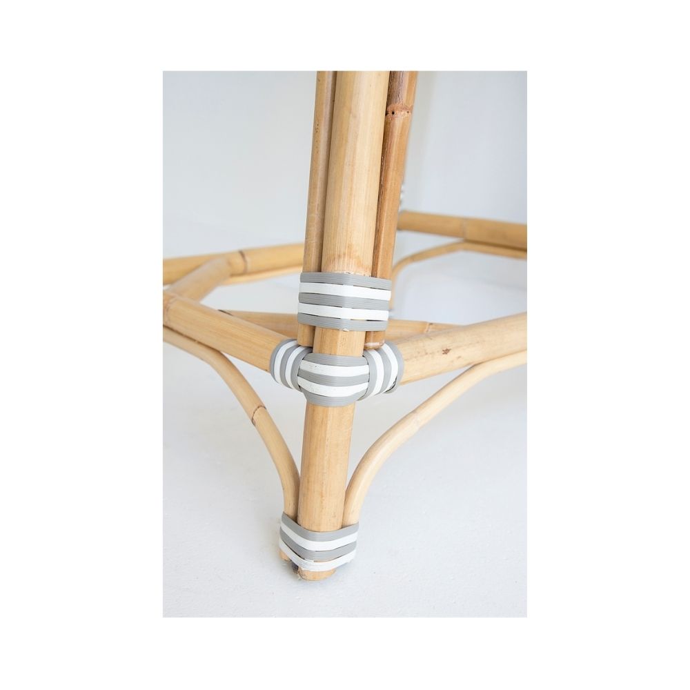 Bar Stools - Aleena Rattan Bar Stool Fog 66cm