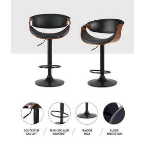 Bar Stools - Amber Leather Bar Stool Swivel Black Frame