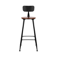 Load image into Gallery viewer, Bar Stools - Ash Industrial Bar Stool (Set Of 2) Black 74cm