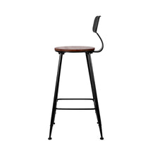 Load image into Gallery viewer, Bar Stools - Ash Industrial Bar Stool (Set Of 2) Black 74cm