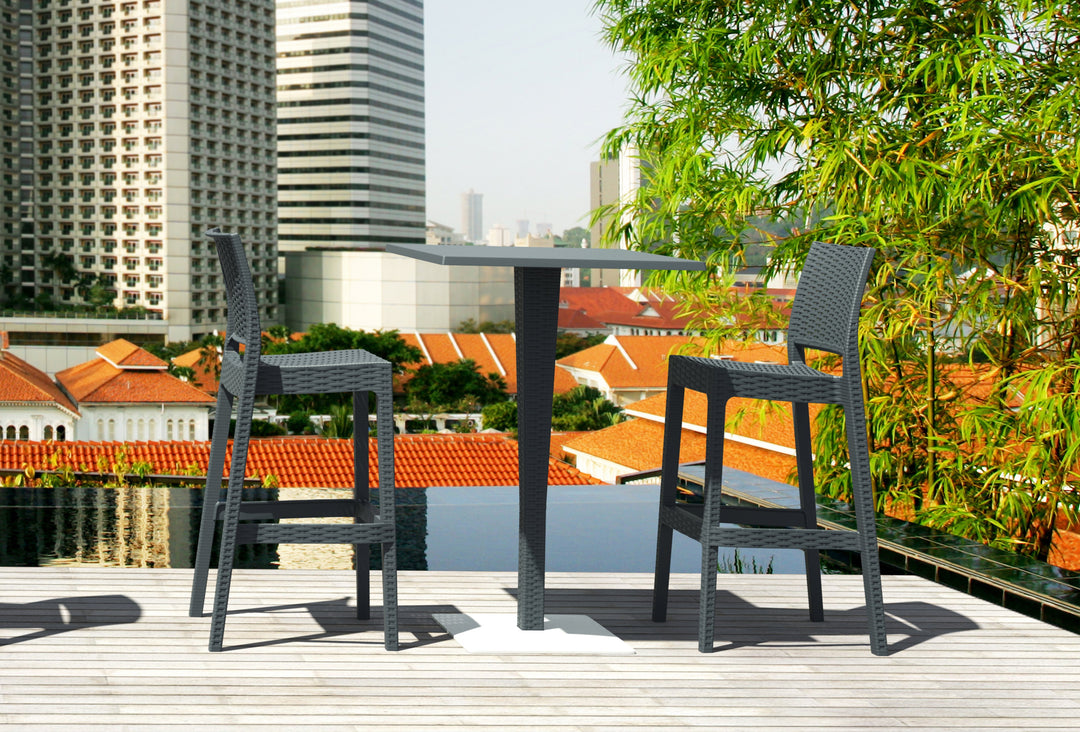 Bar Stools - Austin Outdoor Bar Stool Anthracite 75cm