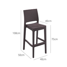 Load image into Gallery viewer, Bar Stools - Austin Outdoor Bar Stool Chocolate 75cm
