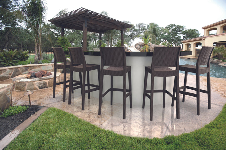 Bar Stools - Austin Outdoor Bar Stool Chocolate 75cm