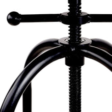 Load image into Gallery viewer, Bar Stools - Chico Set Of 2 Industrial Adjustable Height Round Swivel Bar Stool Black Wood