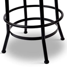Load image into Gallery viewer, Bar Stools - Chico Set Of 2 Industrial Adjustable Height Round Swivel Bar Stool Black Wood