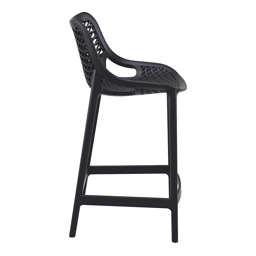 Bar Stools - Cleveland Outdoor Bar Stool Black 65cm