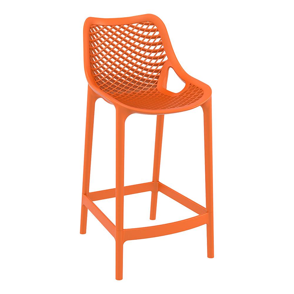 Bar Stools - Cleveland Outdoor Bar Stool Orange 65cm