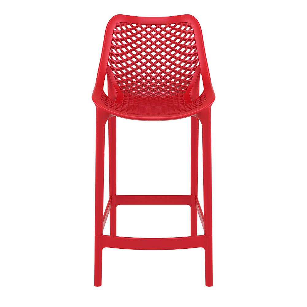 Bar Stools - Cleveland Outdoor Bar Stool Red 65cm