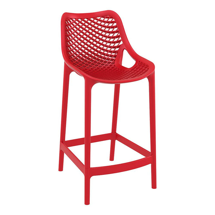 Bar Stools - Cleveland Outdoor Bar Stool Red 65cm