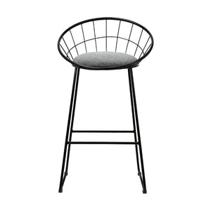 Cody Industrial Counter Stool (Set of 4) Grey 65cm