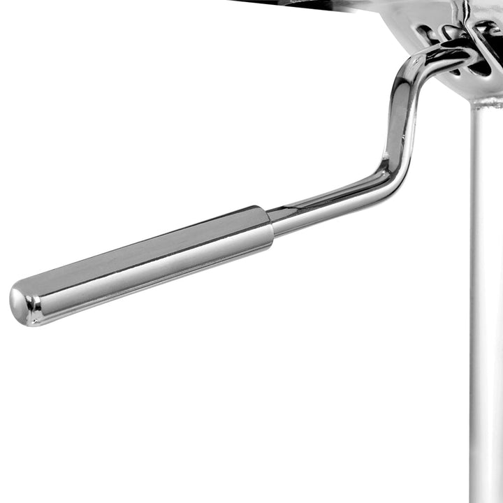 Bar Stools - Donna Wooden Bar Stool Leather Swivel White