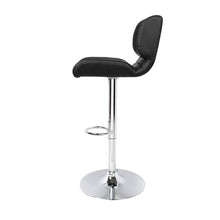 Load image into Gallery viewer, Bar Stools - Evan Leather Bar Stool Swivel (Set Of 2) Black