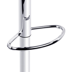 Bar Stools - Evan Leather Bar Stool Swivel (Set Of 4) White