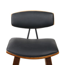 Load image into Gallery viewer, Bar Stools - Garth Set Of 4 Leather Wooden Kitchen Bar Stool Black 67cm