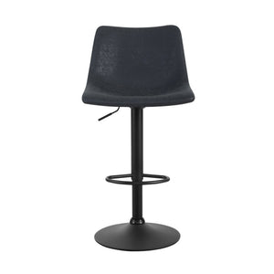 Bar Stools - Harley Fabric Bar Stool Swivel (Set Of 2) Black