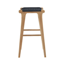 Load image into Gallery viewer, Bar Stools - Kai Wooden Bar Stool Backless Black 75cm