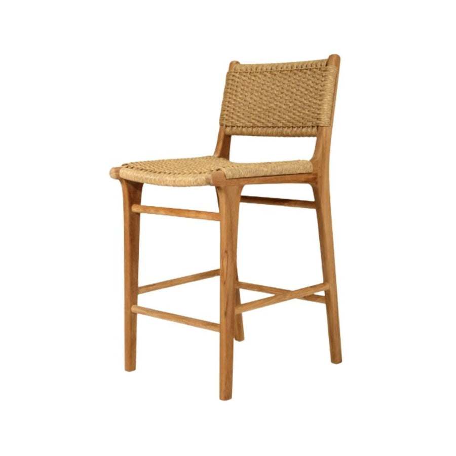 Bar Stools - Kai Wooden Bar Stool Sand (Close Weave) 65cm