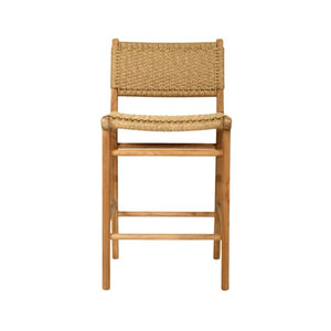 Bar Stools - Kai Wooden Bar Stool Sand (Close Weave) 65cm