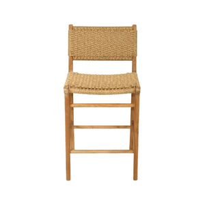 Bar Stools - Kai Wooden Bar Stool Sand (Close Weave) 65cm