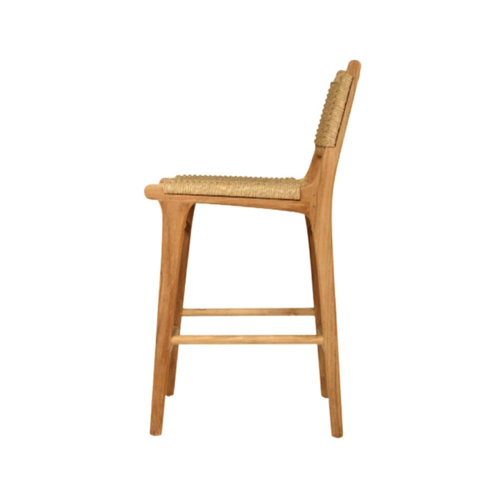 Bar Stools - Kai Wooden Bar Stool Sand (Close Weave) 65cm