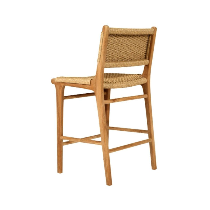 Bar Stools - Kai Wooden Bar Stool Sand (Close Weave) 65cm