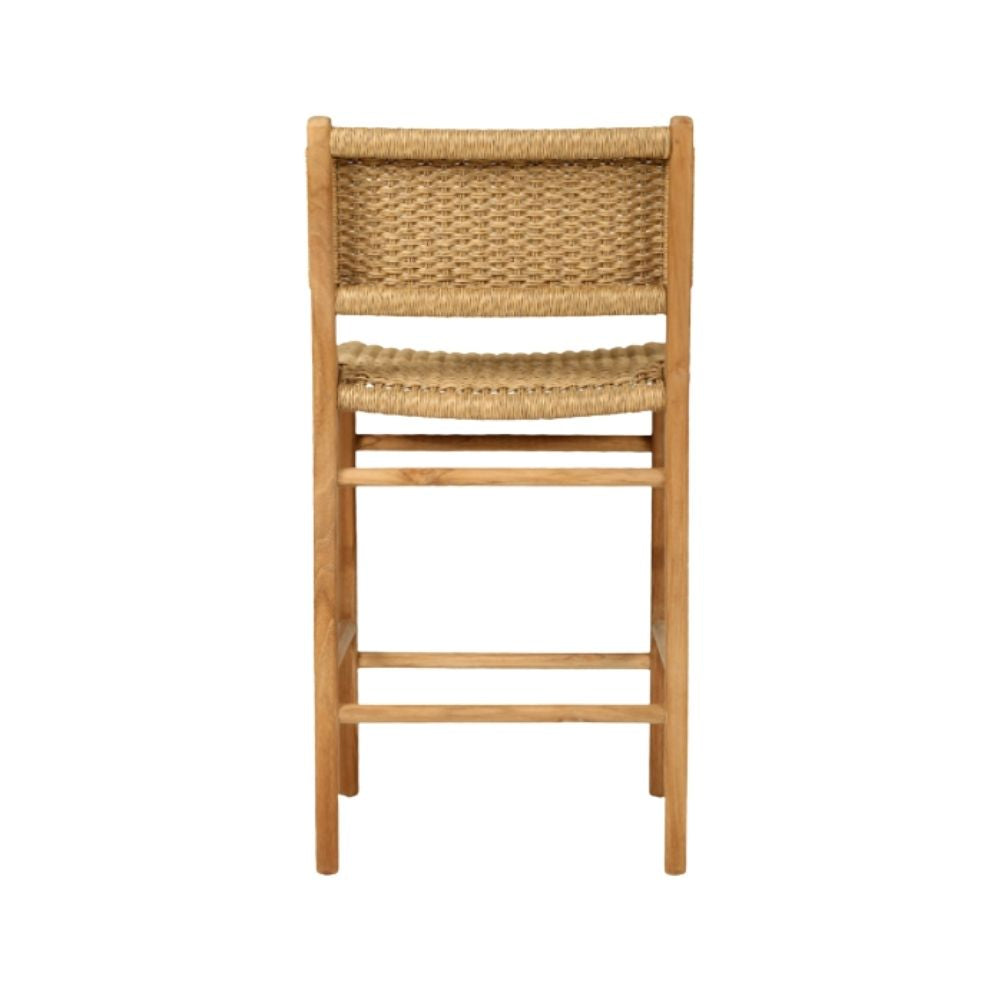 Bar Stools - Kai Wooden Bar Stool Sand (Close Weave) 65cm