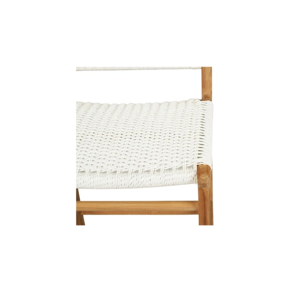 Bar Stools - Kai Wooden Bar Stool White (Close Weave) 65cm