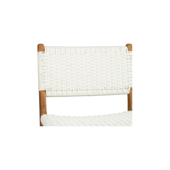 Bar Stools - Kai Wooden Bar Stool White (Close Weave) 65cm