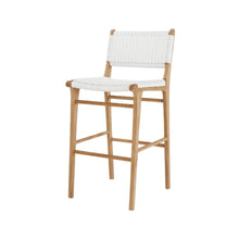 Load image into Gallery viewer, Bar Stools - Kai Wooden Bar Stool White (Close Weave) 75cm