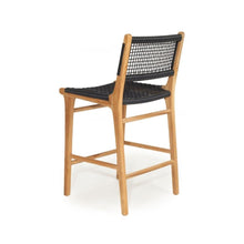 Load image into Gallery viewer, Bar Stools - Mahlia Kitchen Stool Wooden Cord Black 65cm