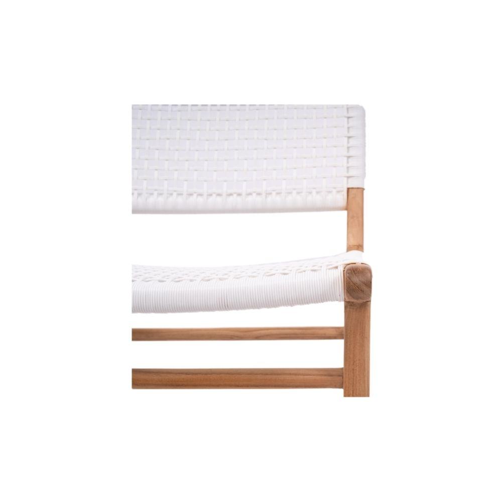 Bar Stools - Mahlia Kitchen Stool Wooden Cord White 65cm