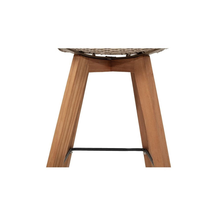 Bar Stools - Mahlia Outdoor Bar Stool Backless (Set Of 2) Mushroom 66cm