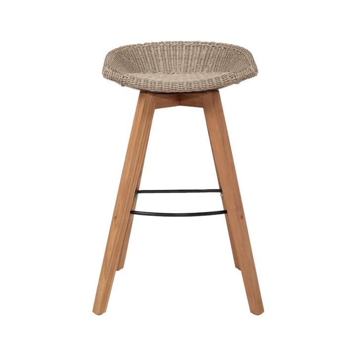 Bar Stools - Mahlia Outdoor Bar Stool Backless (Set Of 2) Mushroom 66cm