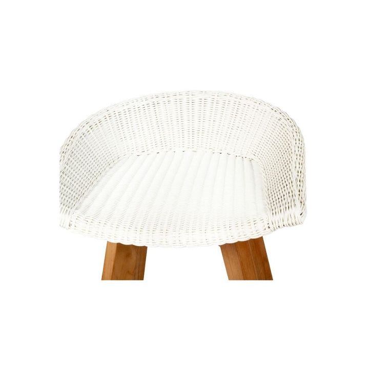 Bar Stools - Mahlia Outdoor Bar Stool Backless (Set Of 2) White 66cm