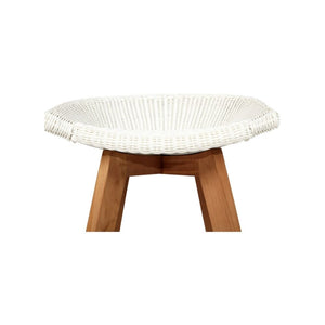 Bar Stools - Mahlia Outdoor Bar Stool Backless (Set Of 2) White 76cm