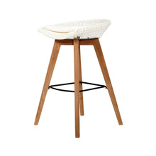 Load image into Gallery viewer, Bar Stools - Mahlia Outdoor Bar Stool Backless (Set Of 2) White 76cm