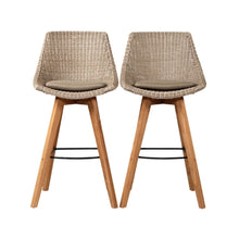 Load image into Gallery viewer, Bar Stools - Mahlia Outdoor Bar Stool (Set Of 2) Mushroom 66cm