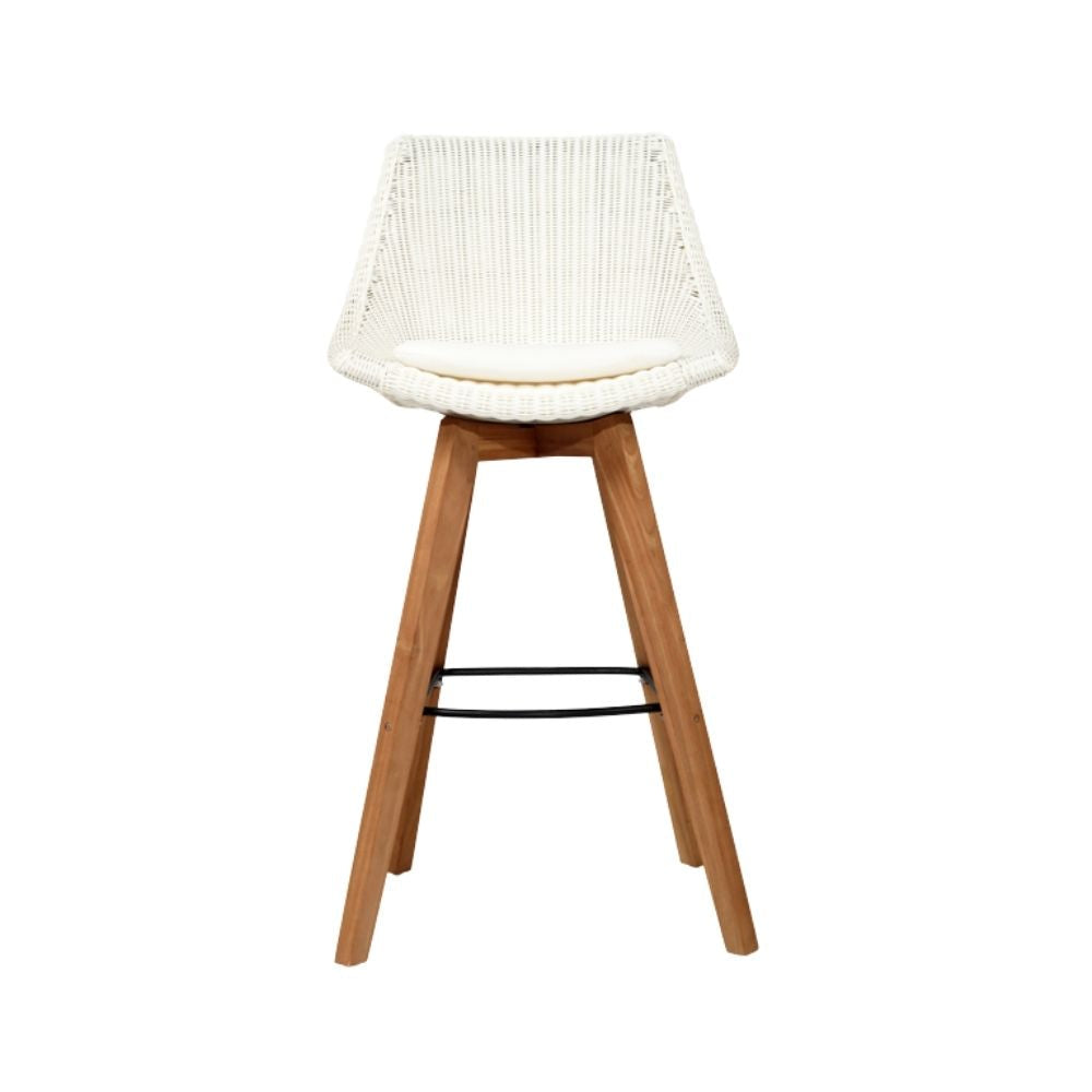 Buy Mahlia Outdoor Counter Stool Set of 2 White 66cm Bar Stool