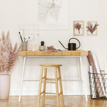Load image into Gallery viewer, Bar Stools - Marley Set Of 2 Wood Backless Kitchen Bar Stool Natural Wood 61cm