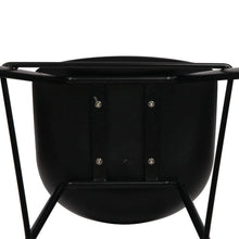 Load image into Gallery viewer, Bar Stools - Michael Set Of 4 Steel Kitchen Bar Stool Black 67cm