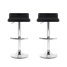 Load image into Gallery viewer, Bar Stools - Michelle Leather Bar Stool Swivel Backless (Set Of 2) Black