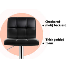 Load image into Gallery viewer, Bar Stools - Noel Leather Bar Stool Swivel (Set Of 4) Black