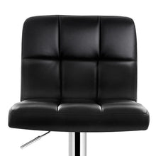Load image into Gallery viewer, Bar Stools - Noel Set Of 2 Leather Gas Lift Swivel Kitchen Bar Stool Black