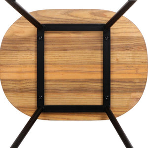 Bar Stools - Parker Industrial Bar Stool Wooden Backless (Set Of 2) Wood 65cm