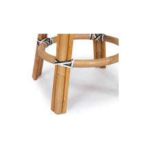 Load image into Gallery viewer, Bar Stools - Sorrento Rattan Bar Stool Backless Black 66cm